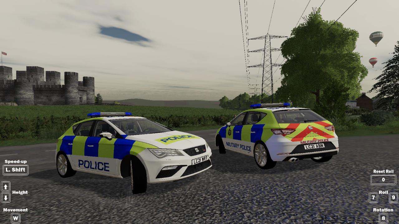 UK seat police and military police skin