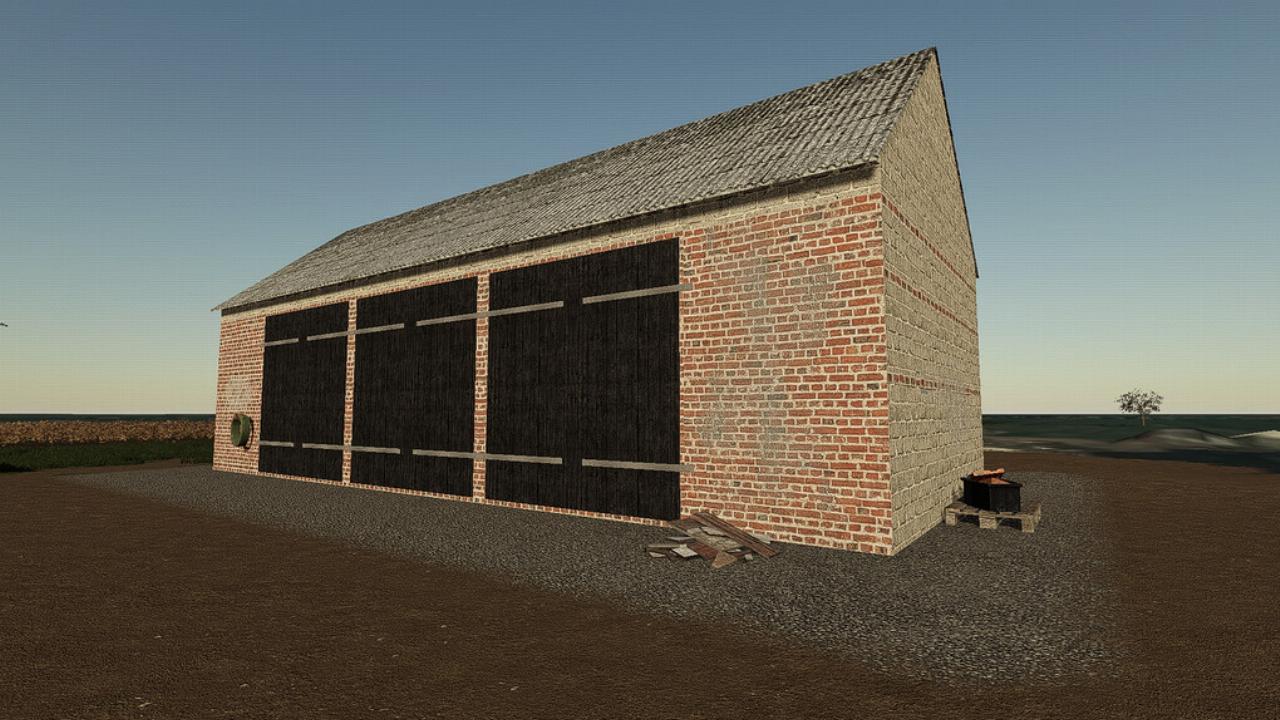 Большой 19. FS 2011:Barn. ФС 19 large Pole Barn. Ангар загон гараж для фермера. Ангар и гараж дары Кавказа для ФС 15.