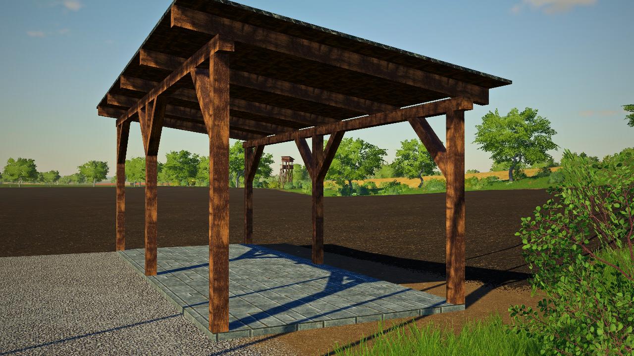 Carport without walls