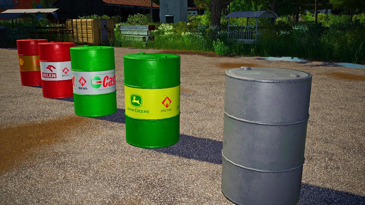 Diesel barrels