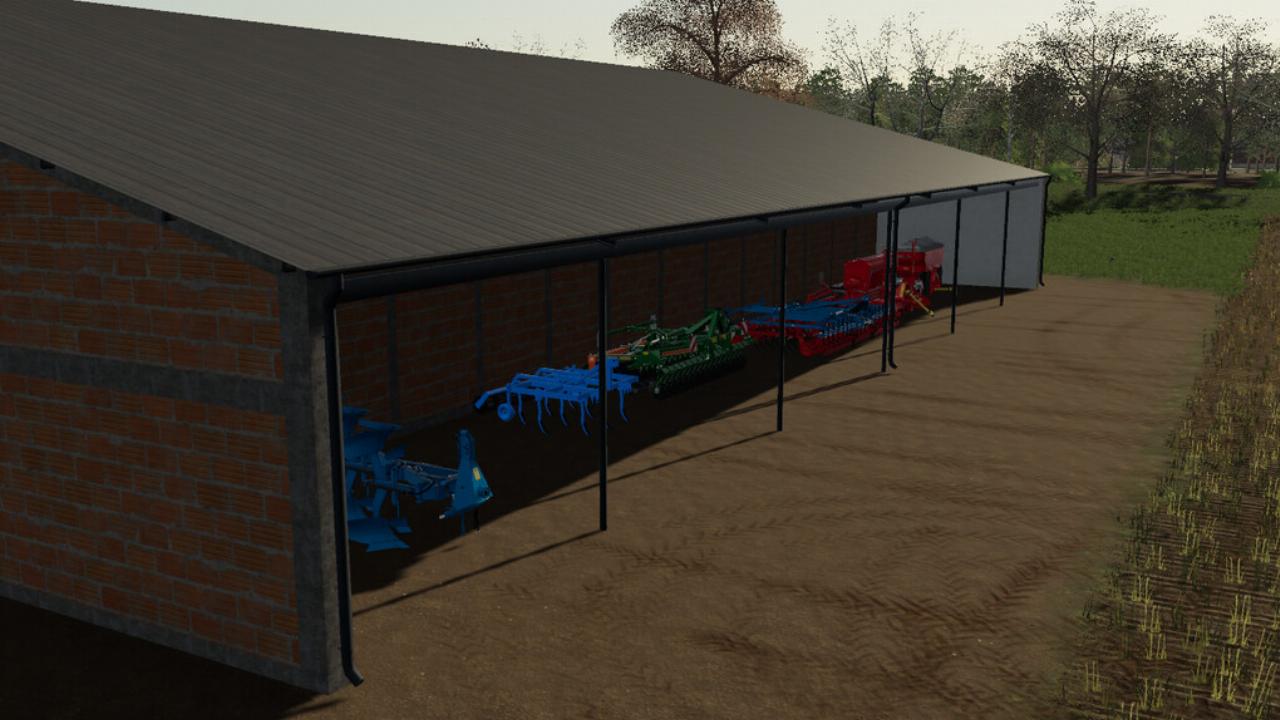 Medium Garage With Shelter