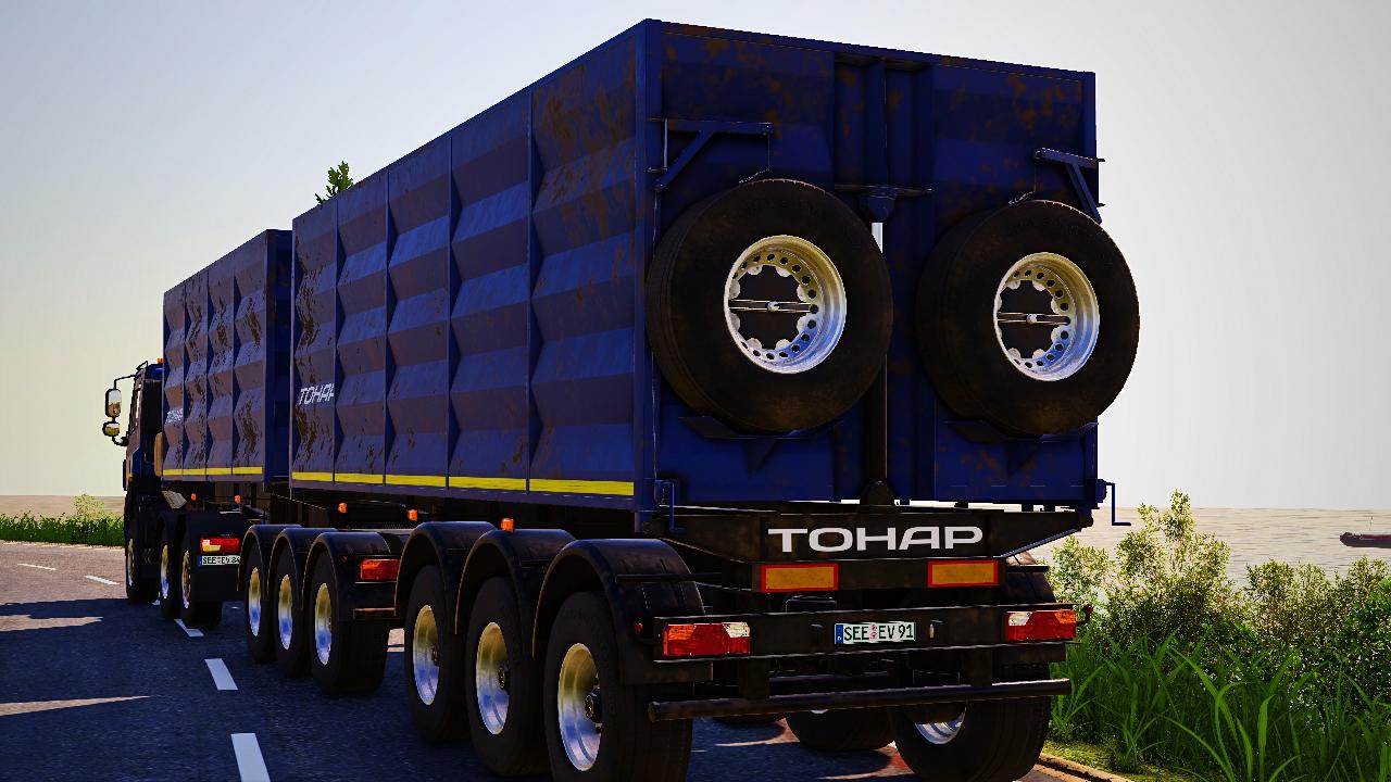 Semi-trailer truck pack