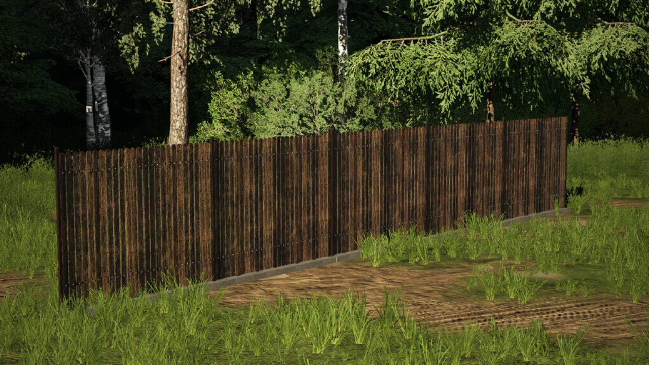 Wooden Fence 2 Meters Pack