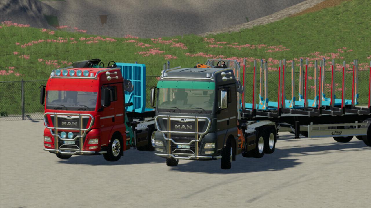 MAN TGX Forest Aufliegerpaket