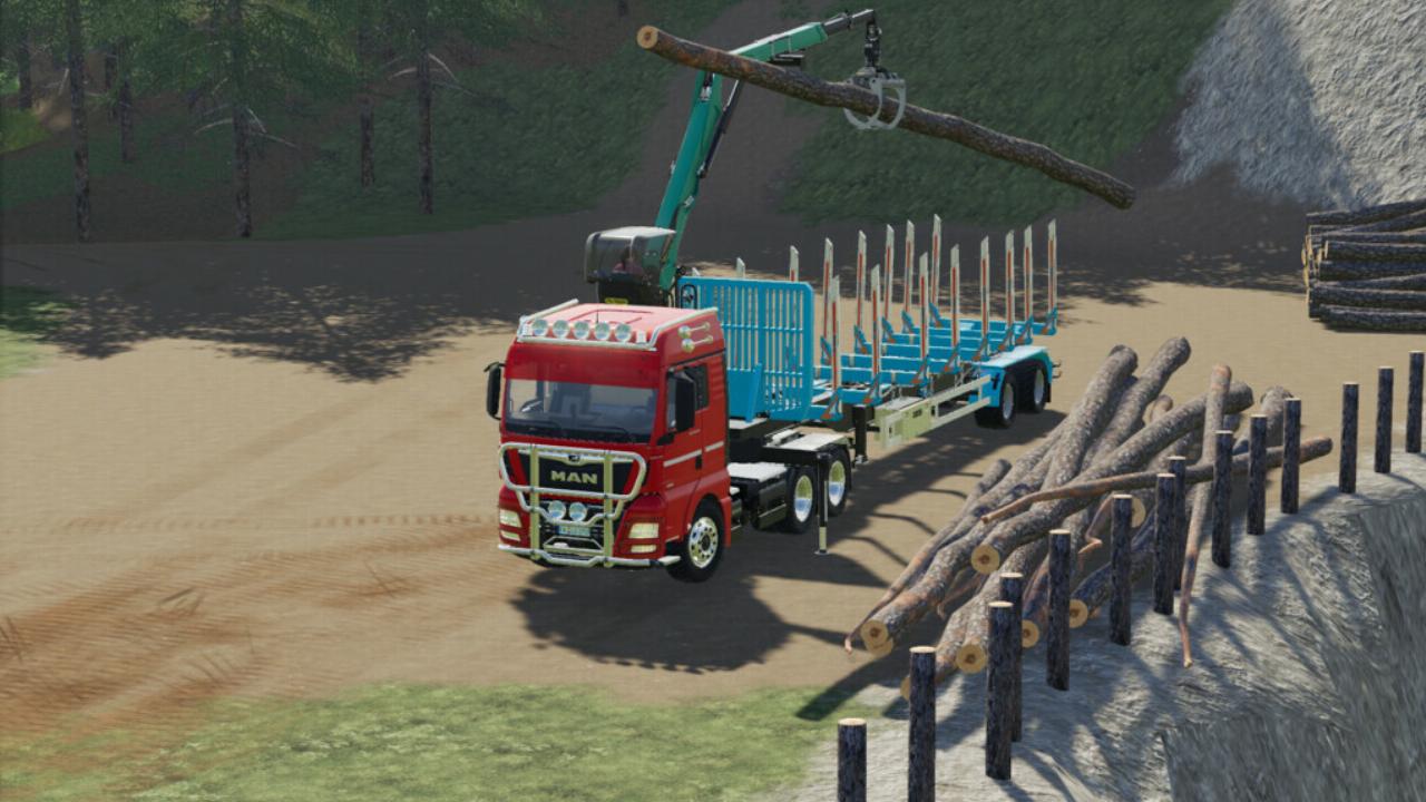 MAN TGX Forest Aufliegerpaket