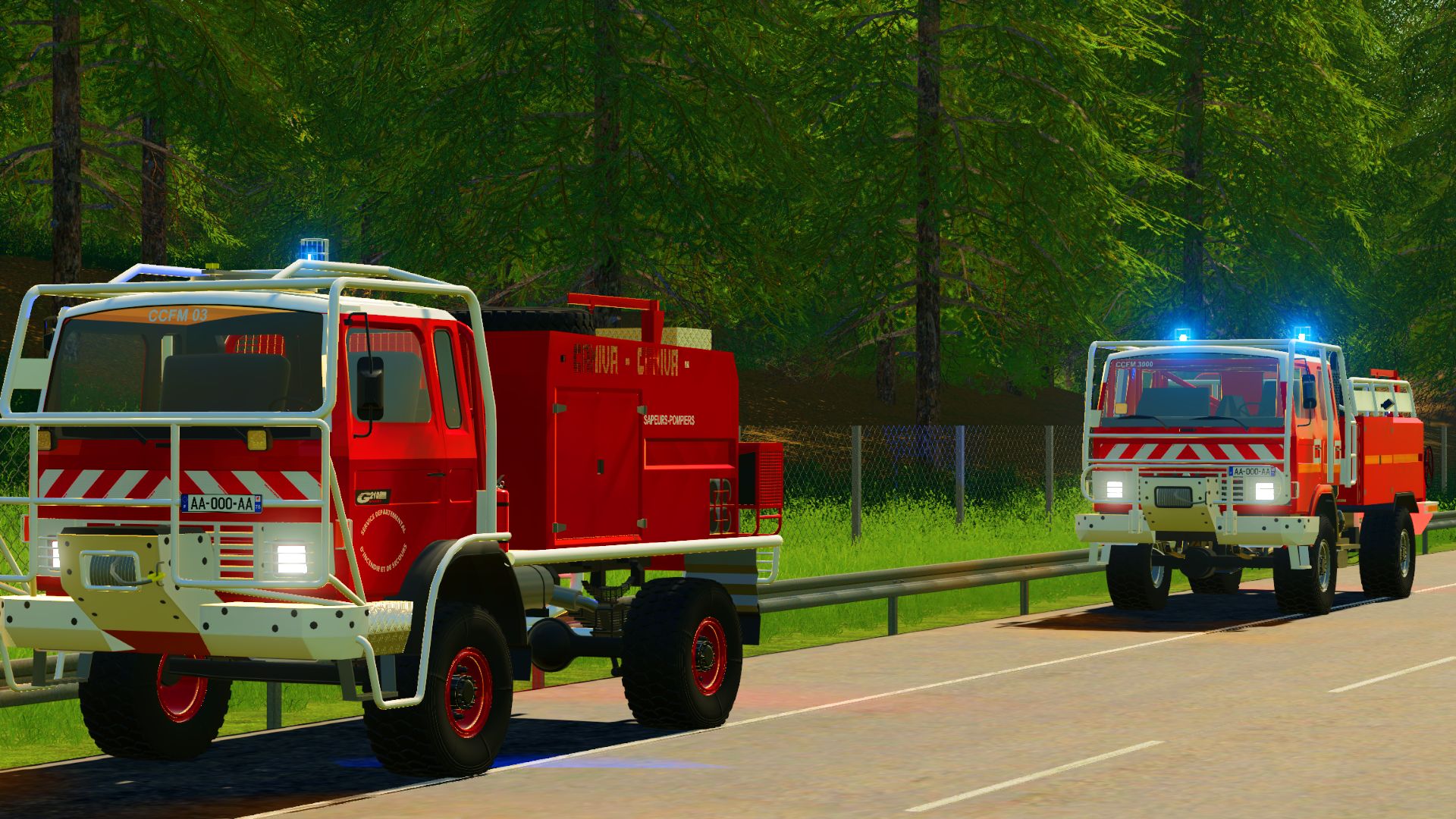 Camions de pompiers