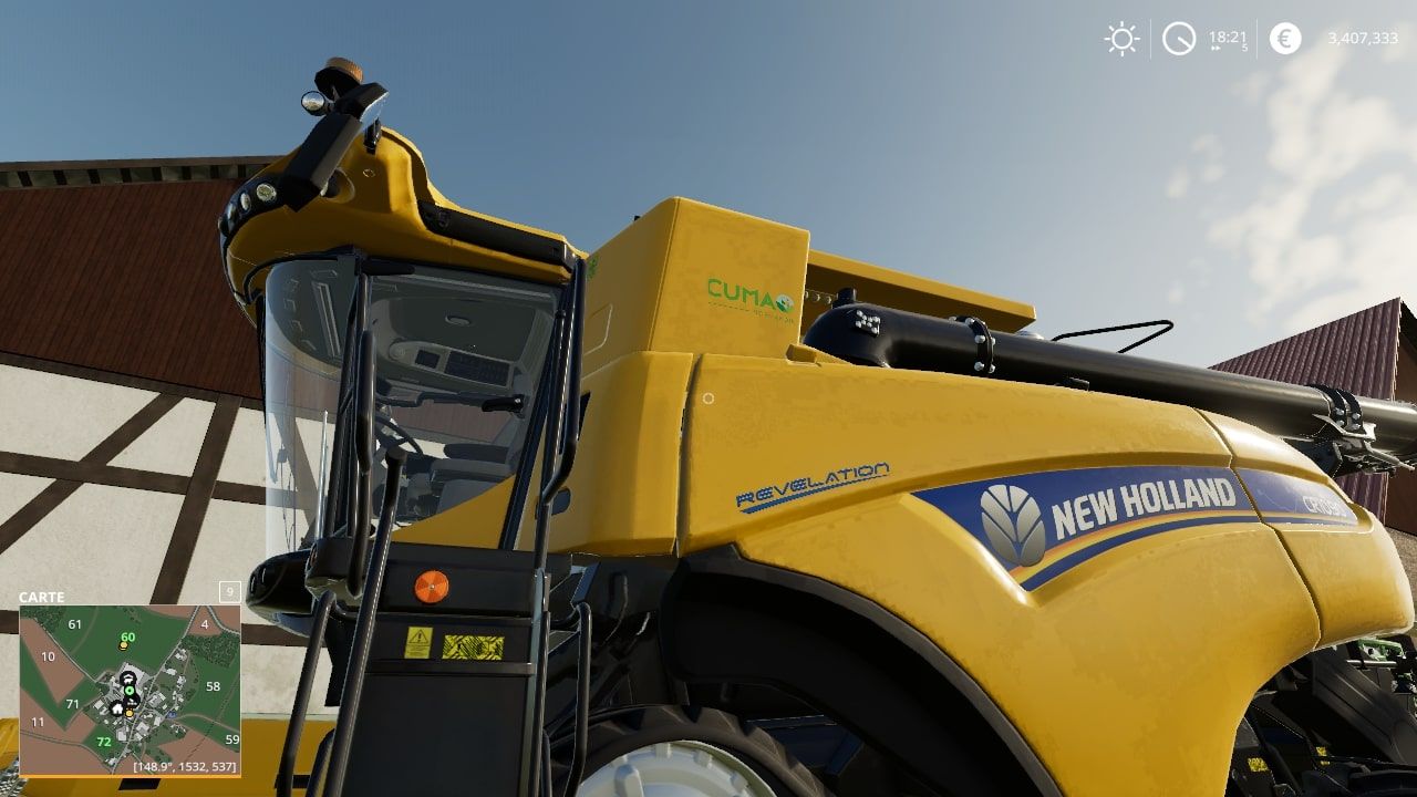 Наклейка "Cuma Grand Est" New Holland CR190