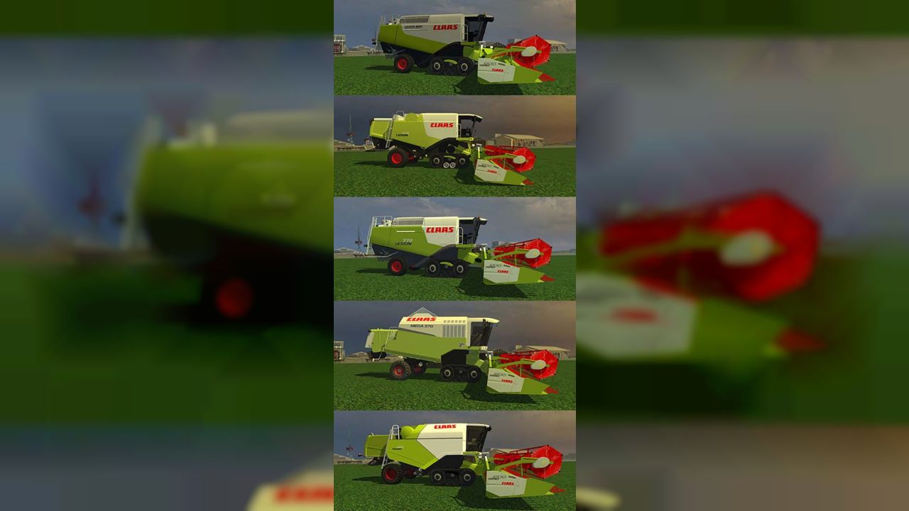 Claas Terra Trac Combines Pack