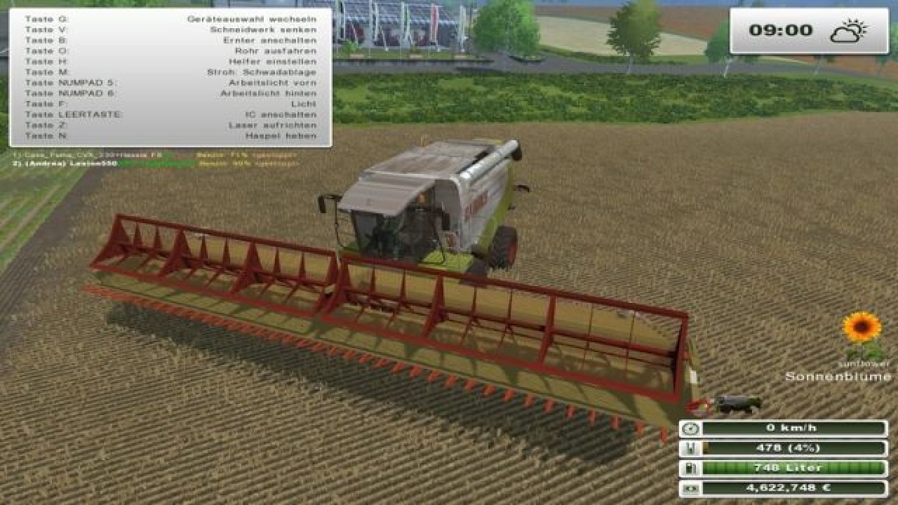 Claas Vario 1200 Sunflower