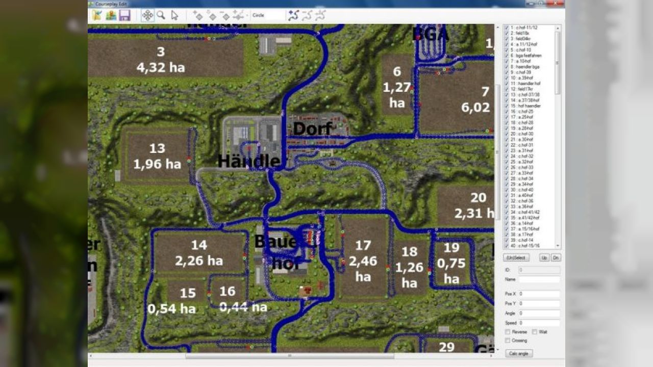 Courseplay path editor v1.1