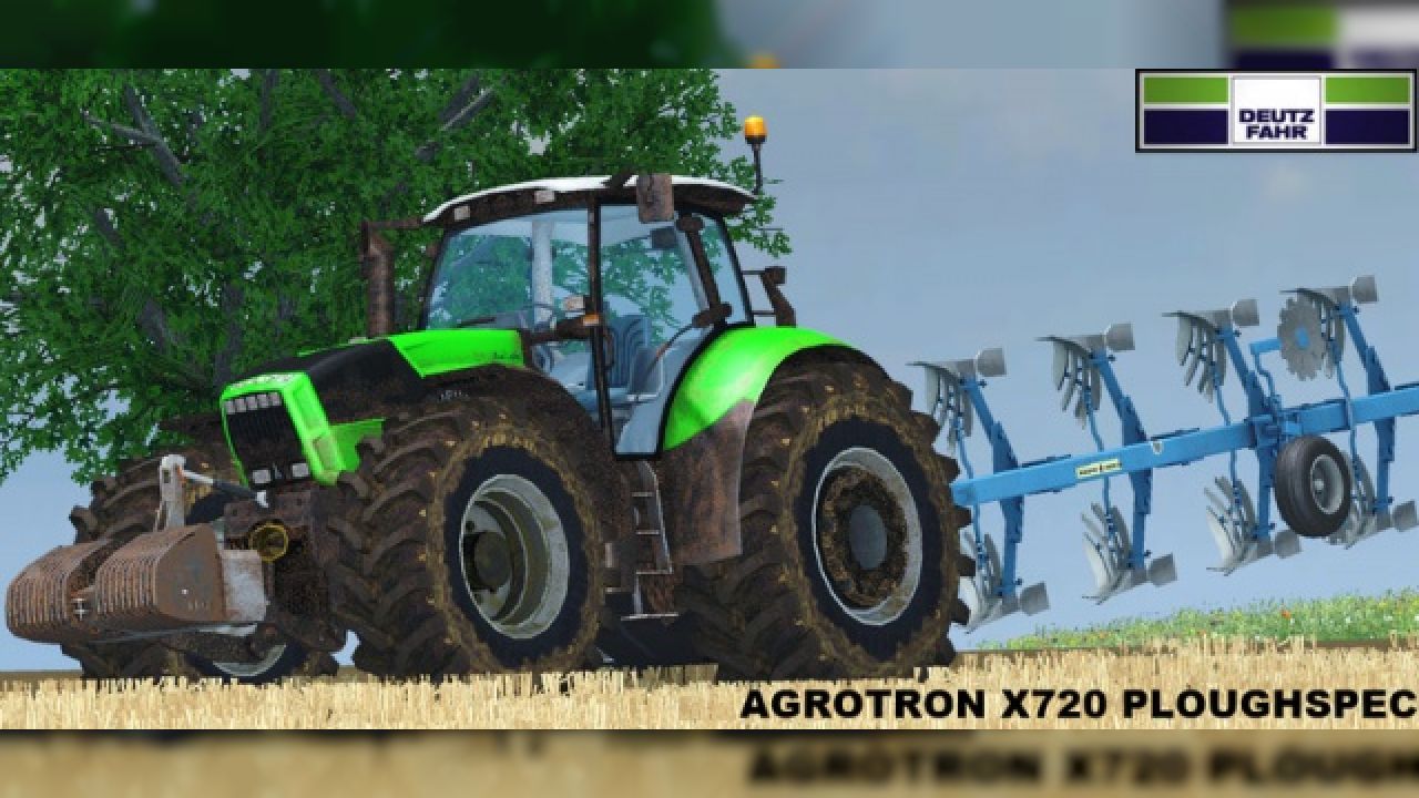 Deutz Agrotron X720 PLOUGHING SPEC