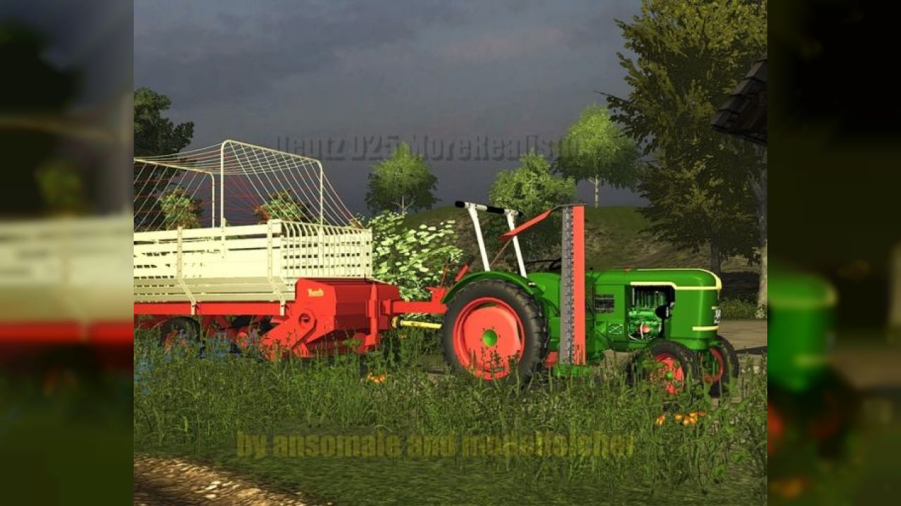 Deutz D25 with mower v2.0 MR