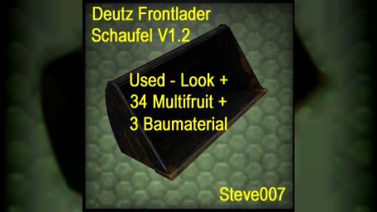 Deutz Frontloader-Shovel V1.2 Used + Multifruit (37)