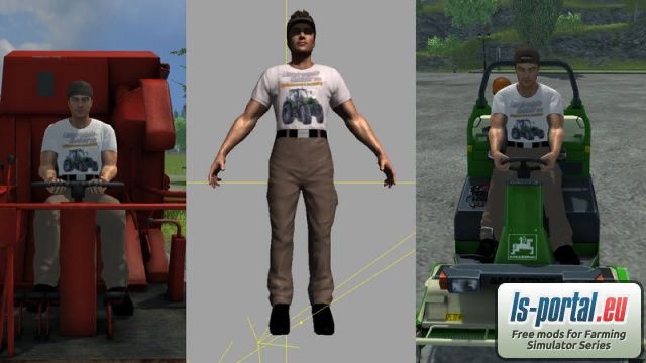 Farmer with LS T Shirt