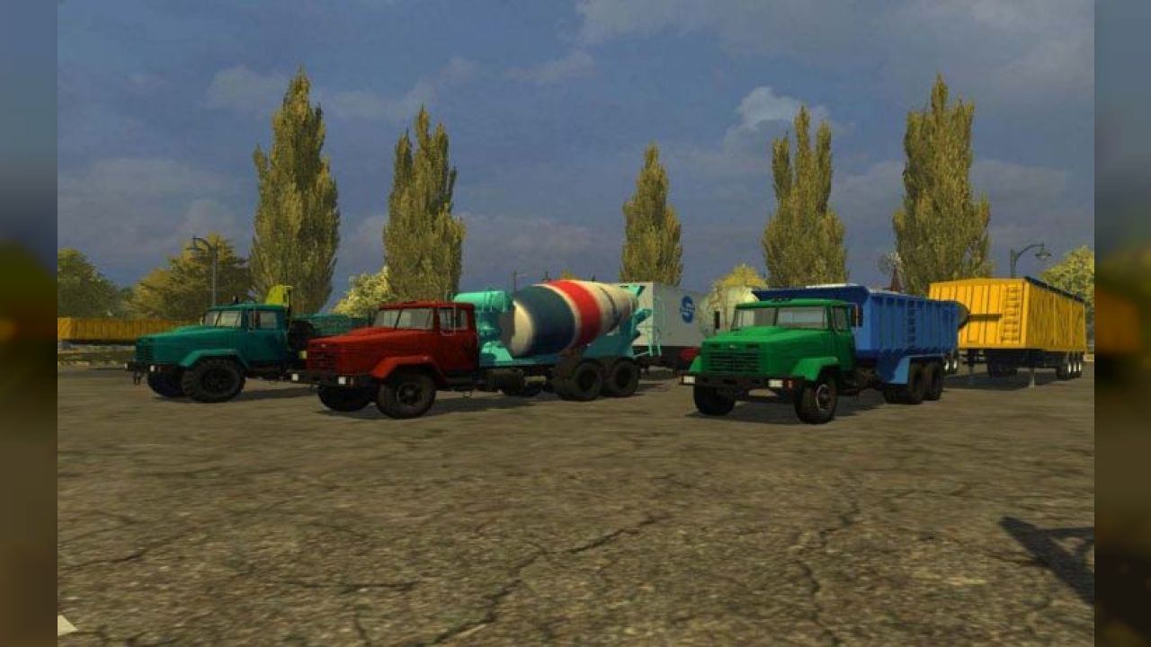 KRAZ AND TRAILERS PACK V2