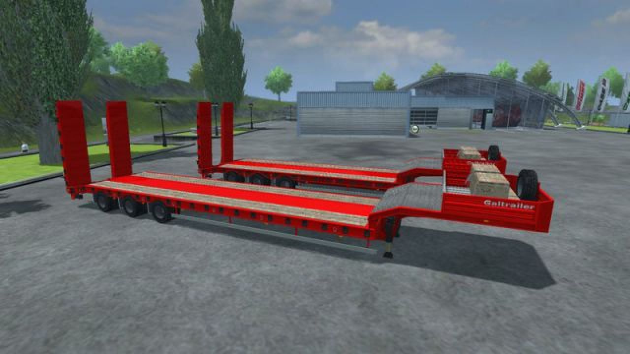 Low Loader GalTrailer Red