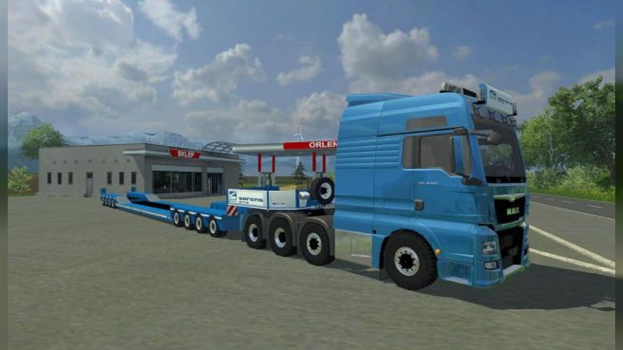 MAN TGX Sarens Edition + Trailer