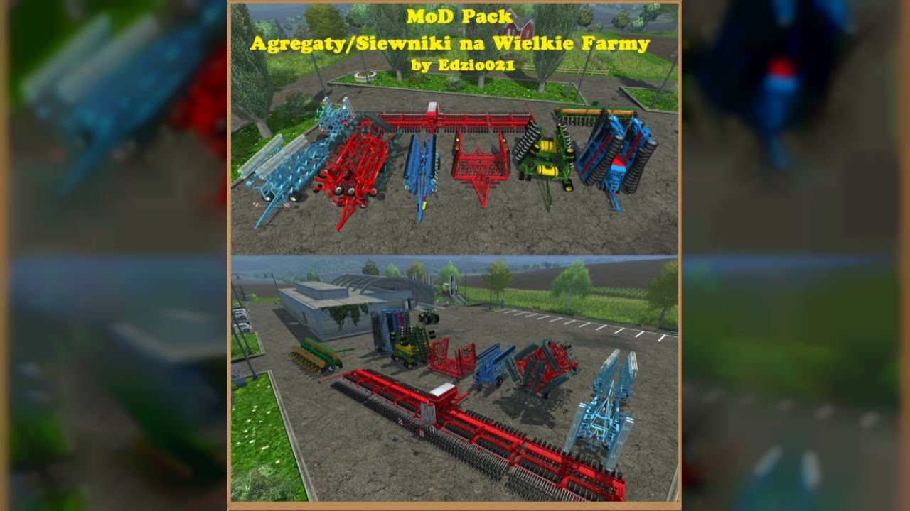 ModPack Grubber, harrow, seeders