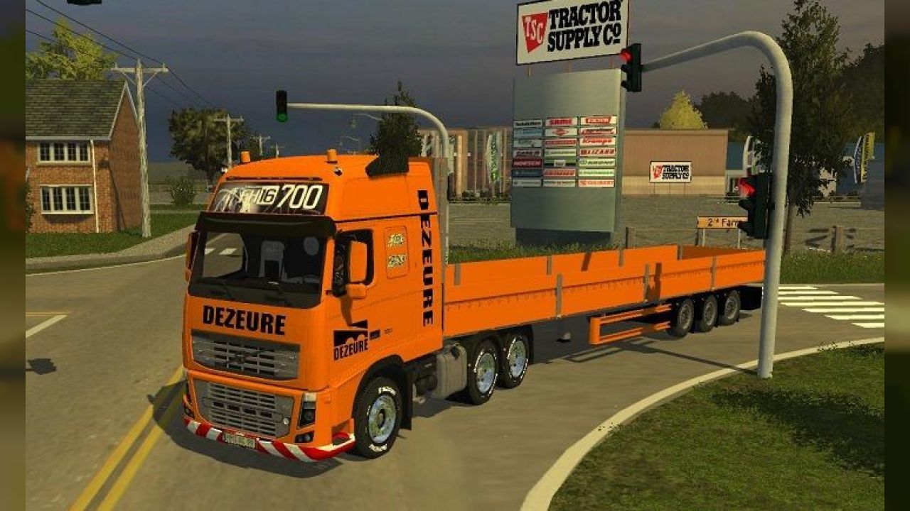 PACK SEMI-PLATEAU + VOLVO FH16 DEZEURE