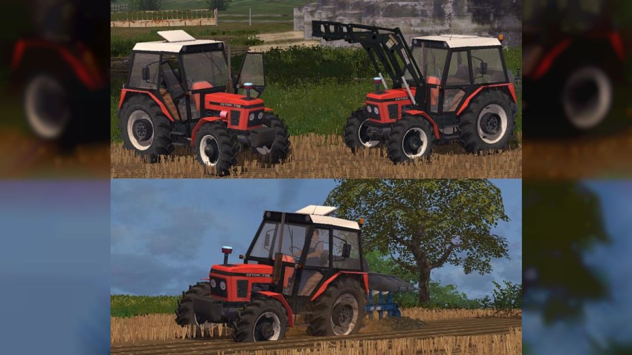 Zetor 7745 with Frontloader v2