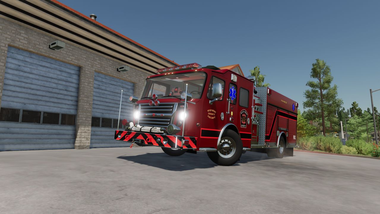 2015 Rosenbauer mid-mount engine