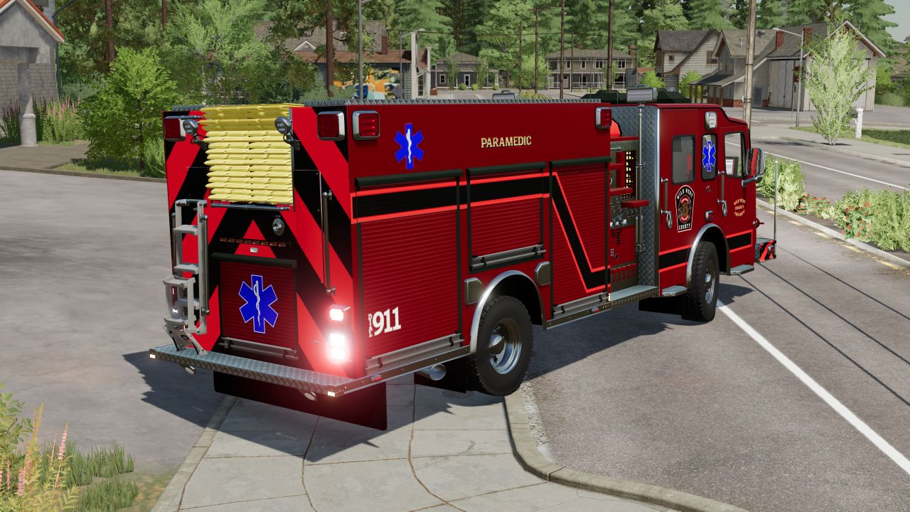 2015 Rosenbauer mid-mount engine