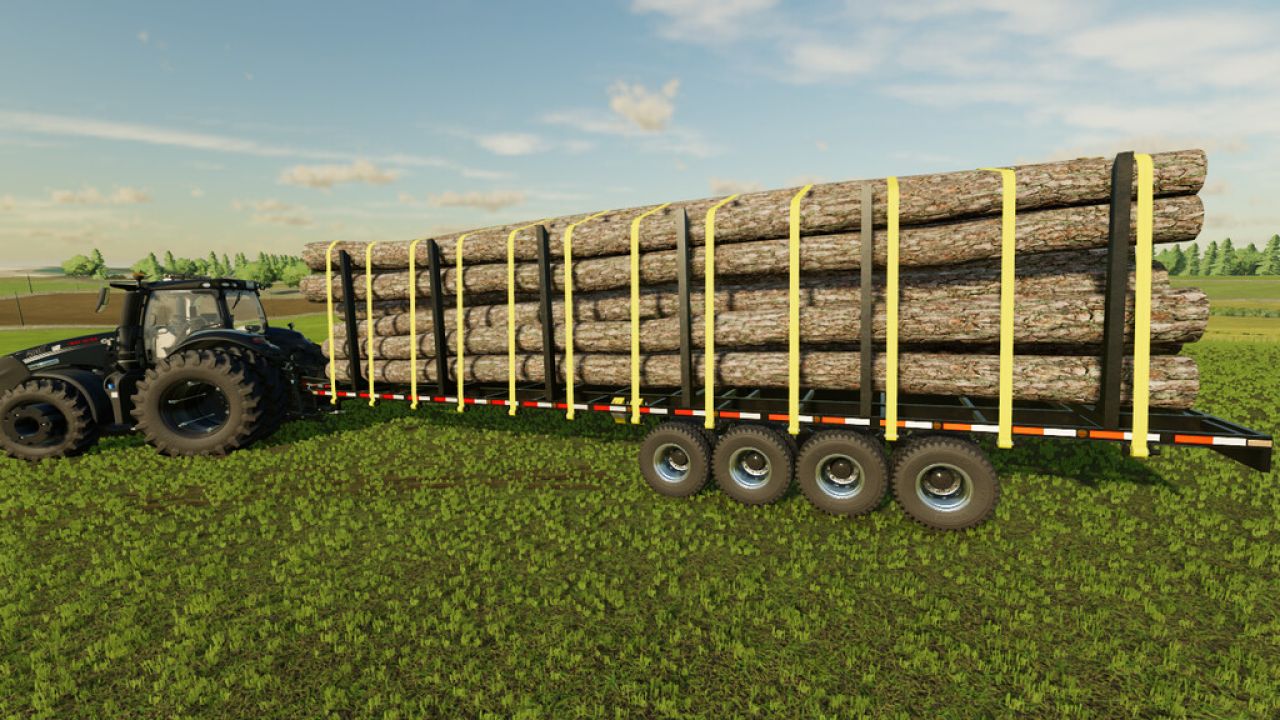 40' Flatbed Autoloading Bale Trailer