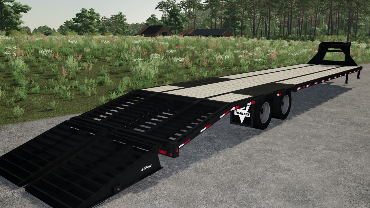 40ft Pj Gooseneck Trailer FS22 - KingMods