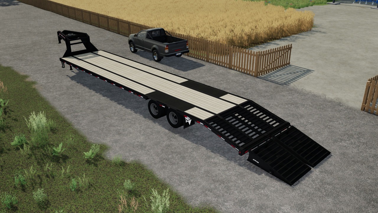 40ft Pj Gooseneck Trailer FS22 - KingMods