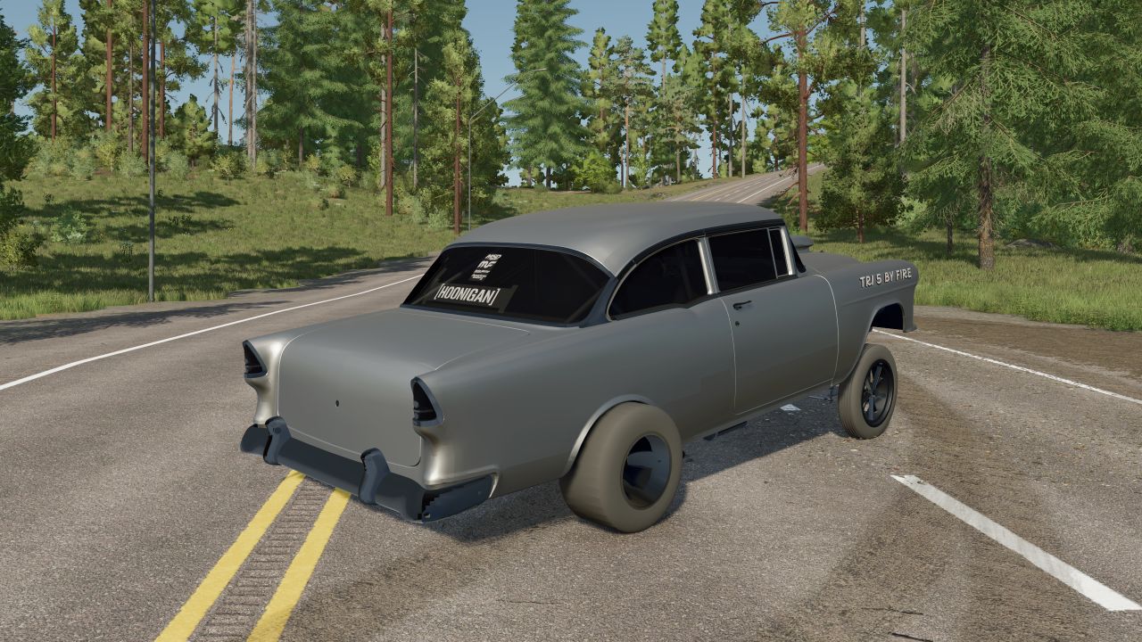 55 Chevy Old Race Car FS22 - KingMods