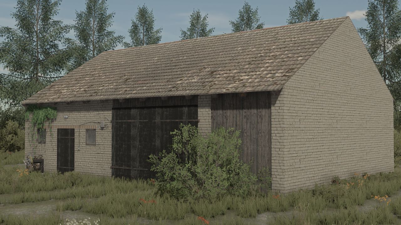 A small barn and cowshed