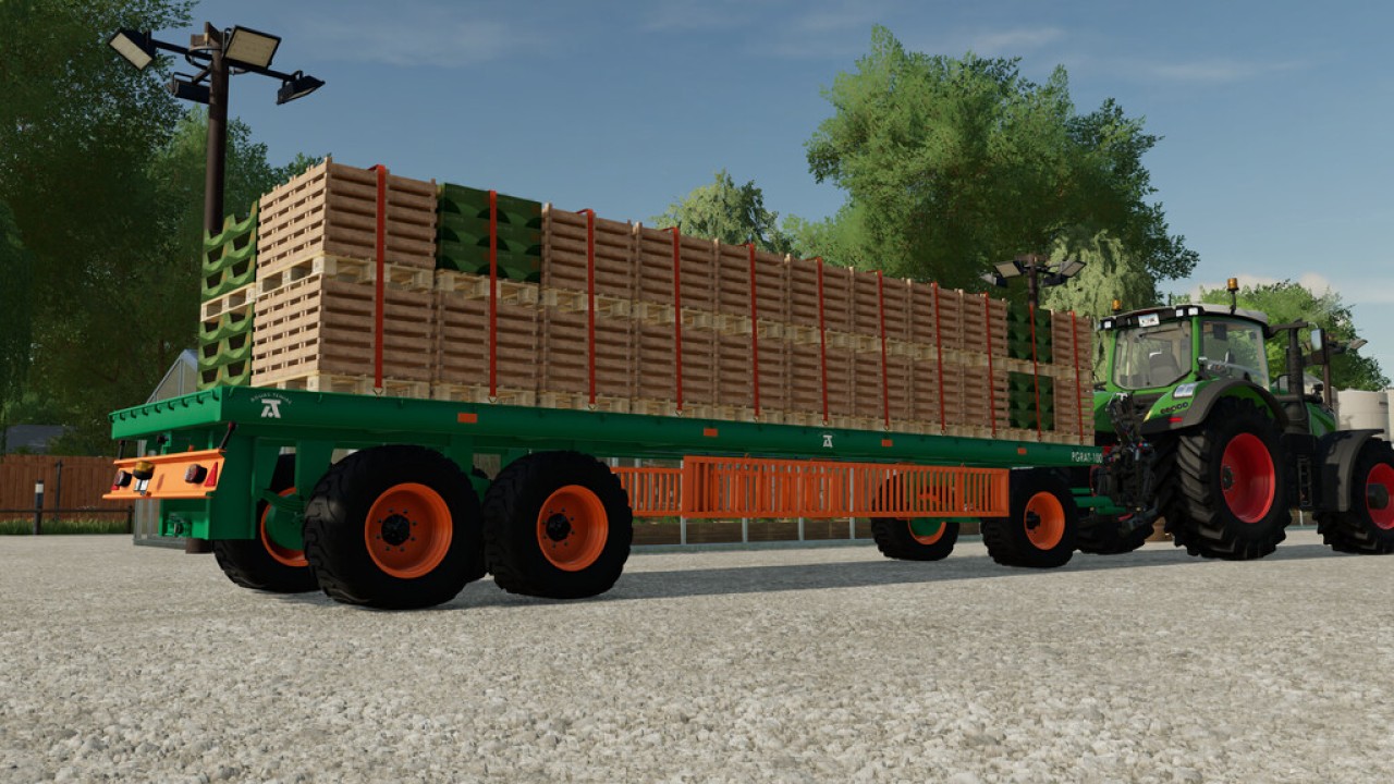 Aguas Tenias Platform Trailer Pack FS22 - KingMods