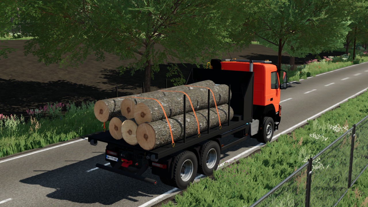 Ampliroll flatbed trailer