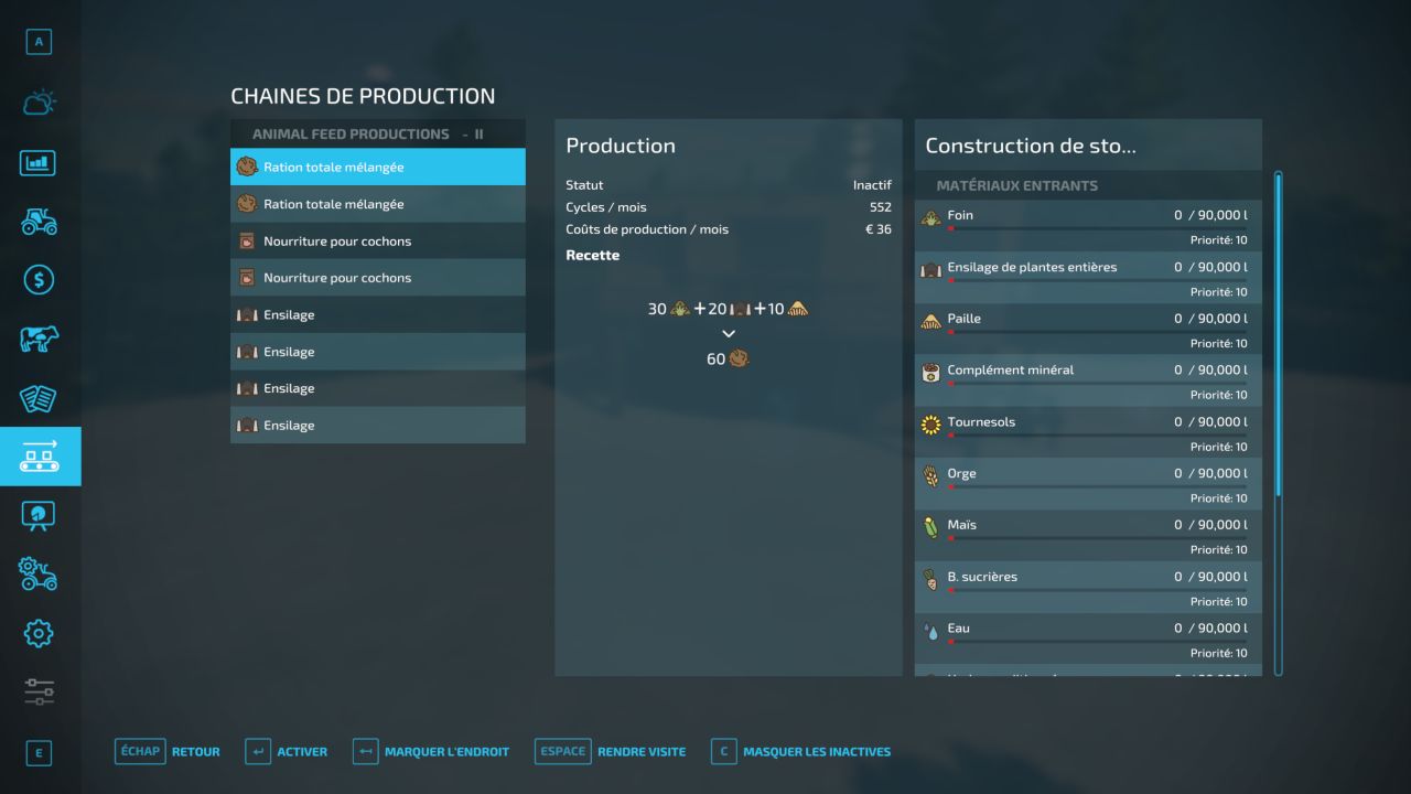 Animal feed production