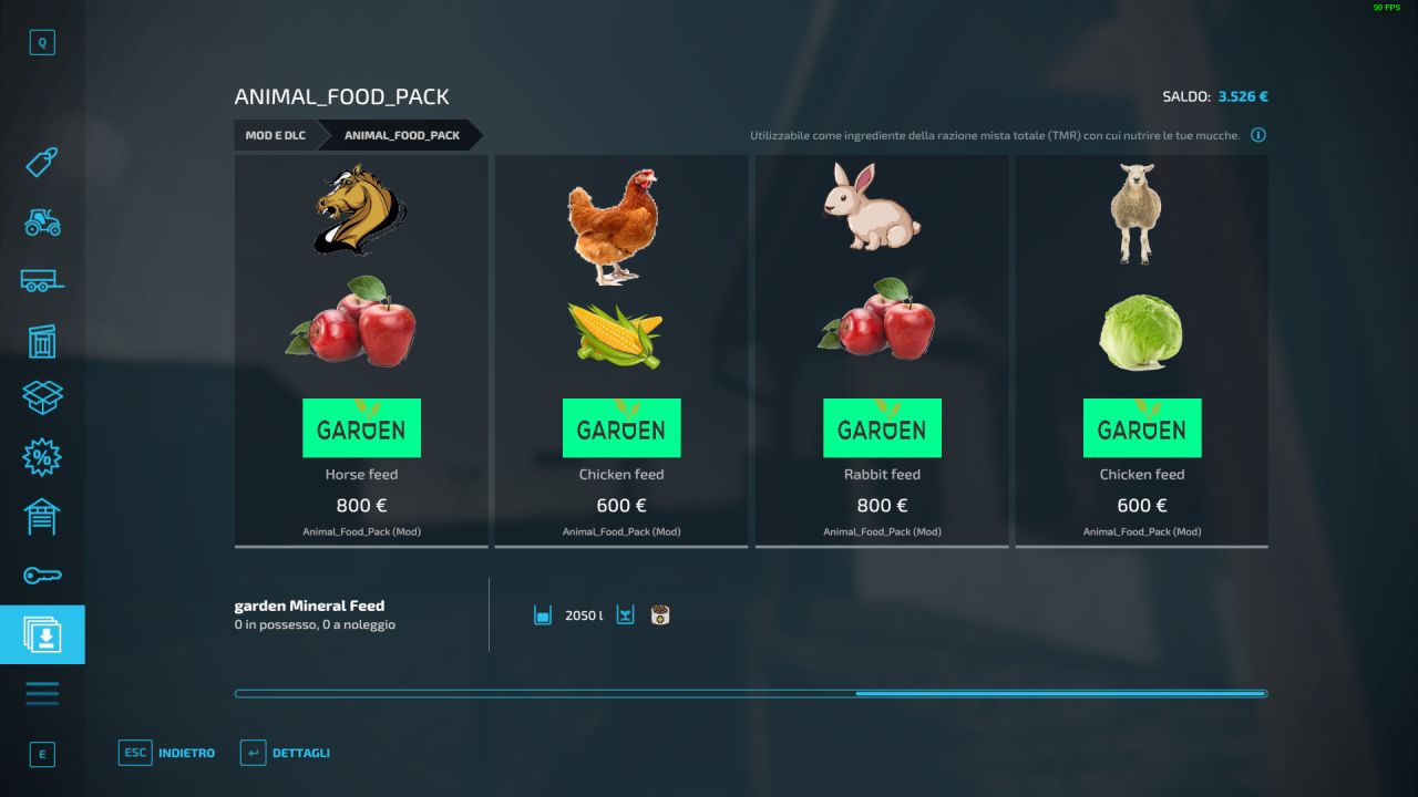 Animal Food Pack