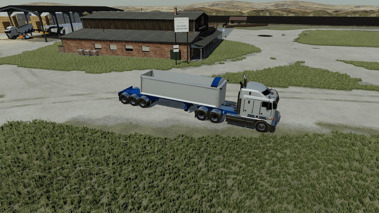 Australian B Double Tippers FS22 - KingMods