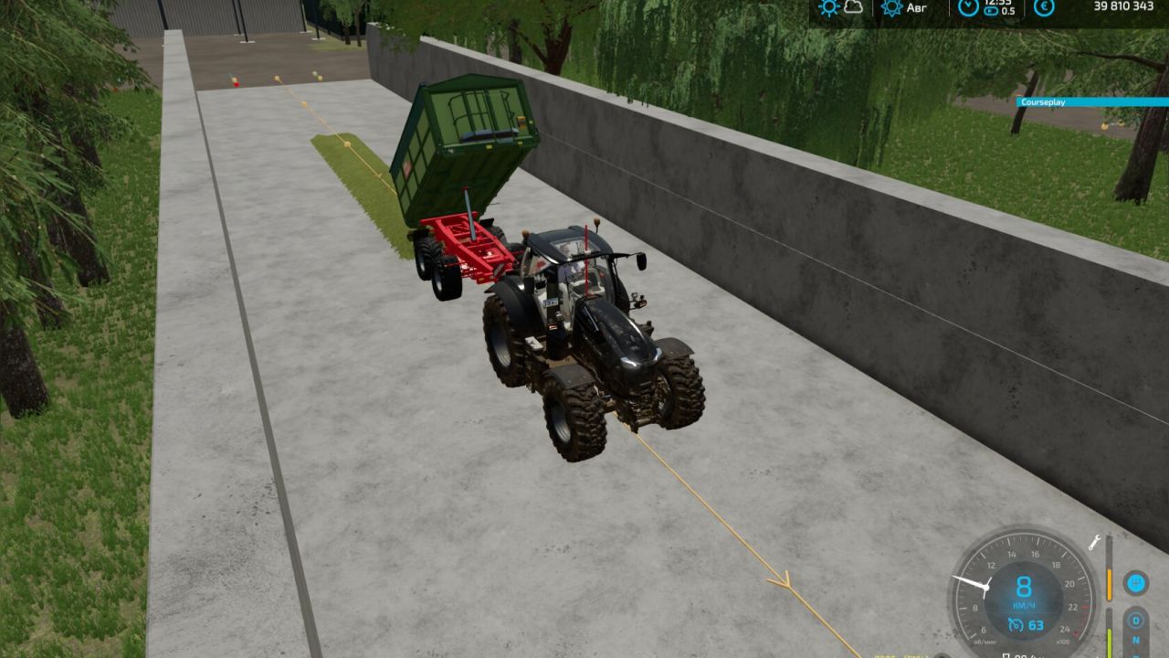 Parcours AutoDrive pour la carte " Lazy_Acres_Farm " .