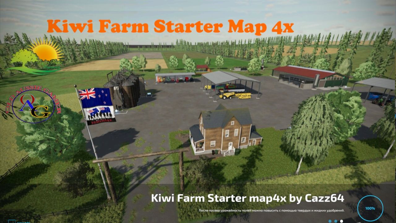 Red de rutas de Autodrive para el mapa Kiwi_Farm_