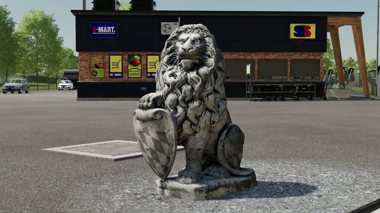 Bavarian lion statue