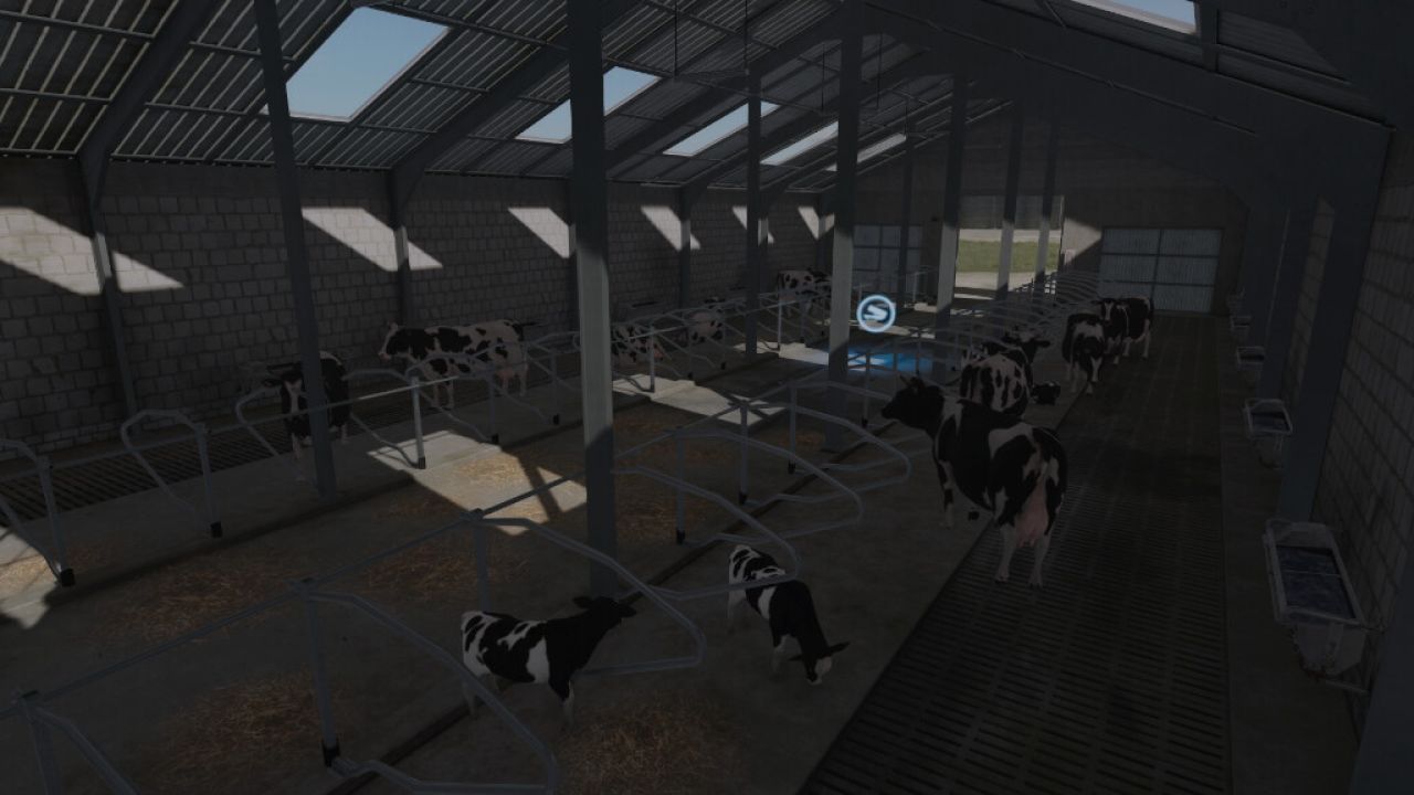 Grande stalla per mucche