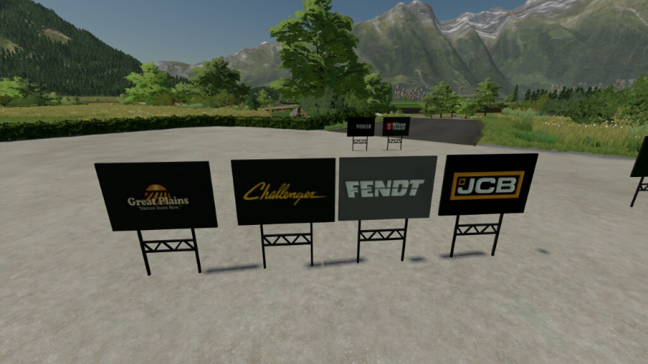 Brand Yard Signs (Prefab) FS22 - KingMods