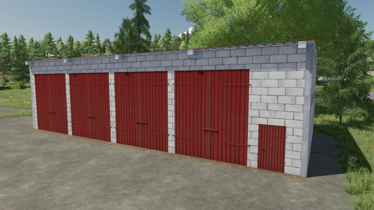 Garage en brique