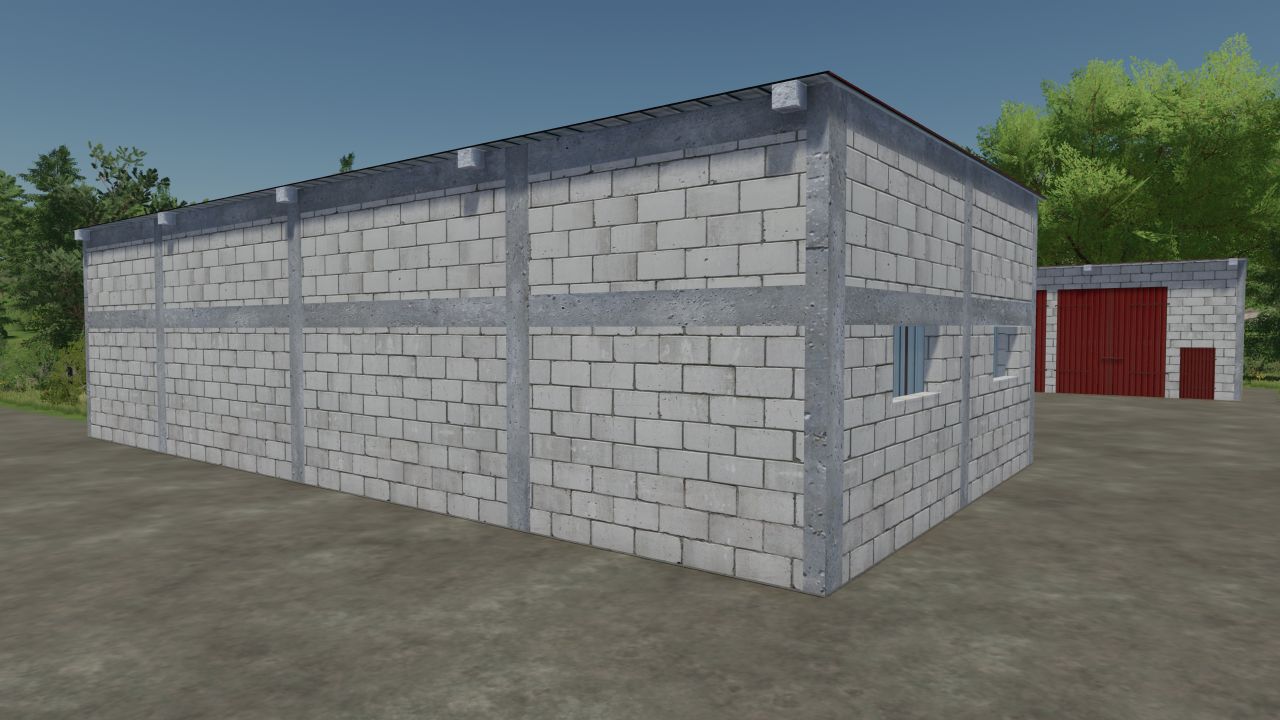 Brick garage