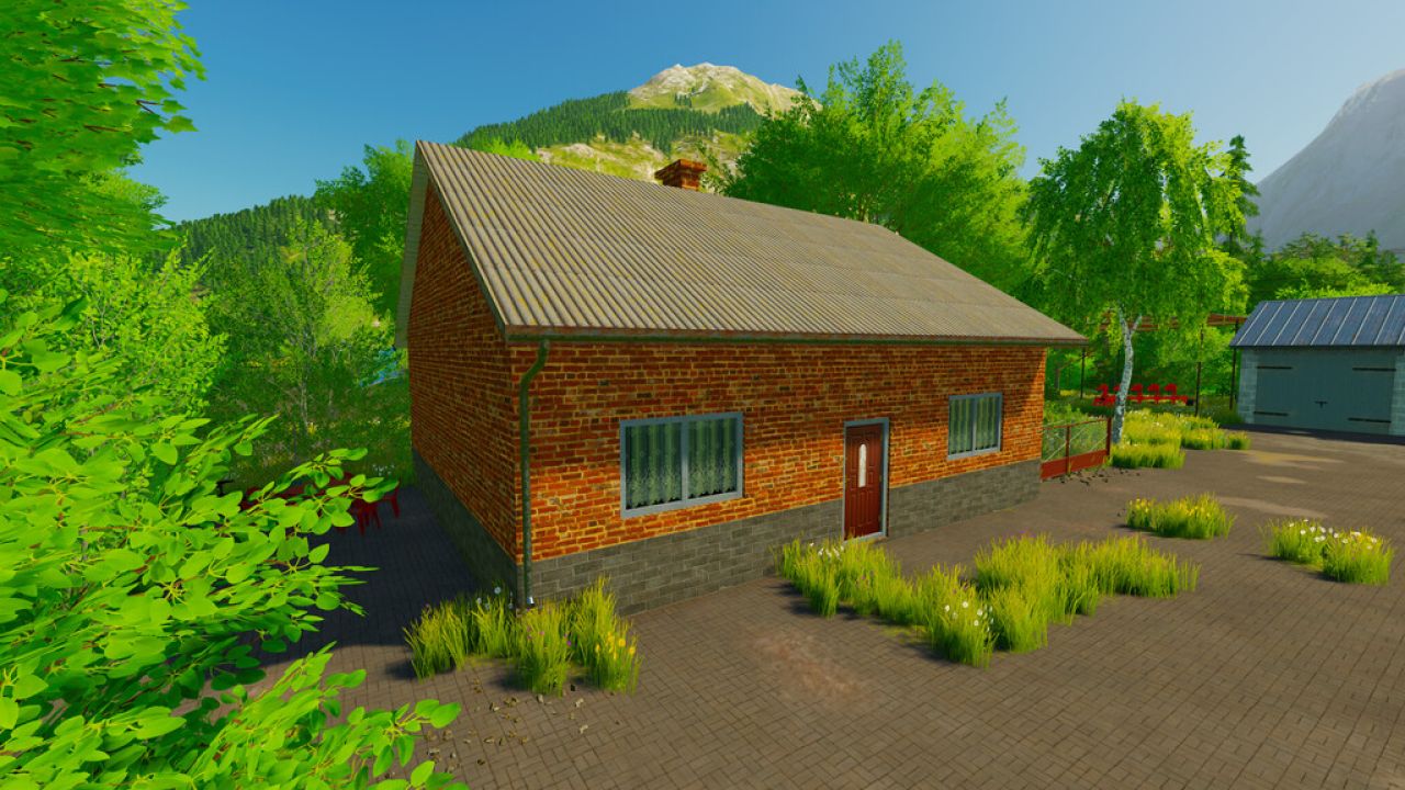 Brick House (Prefab) FS22 - KingMods