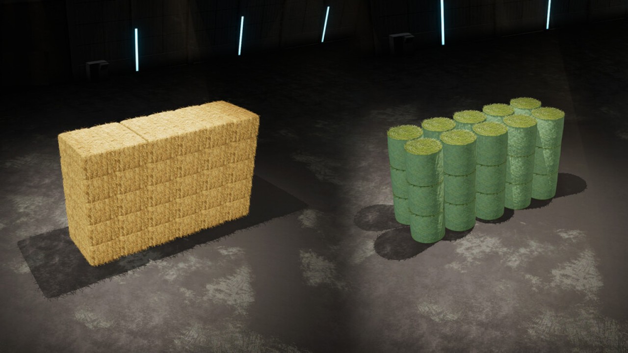 Buyable Large Stack Of Bales