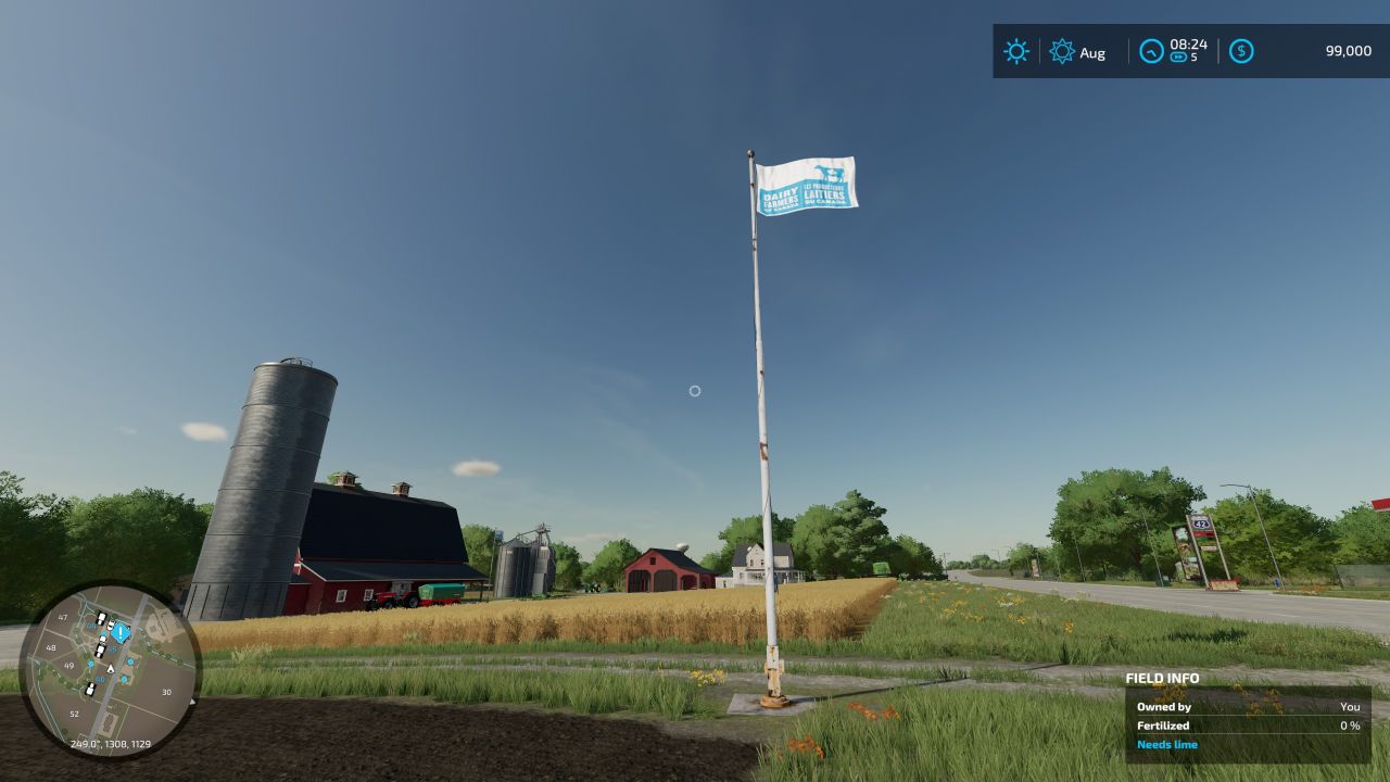 Canadian Dairy Flag Placeable