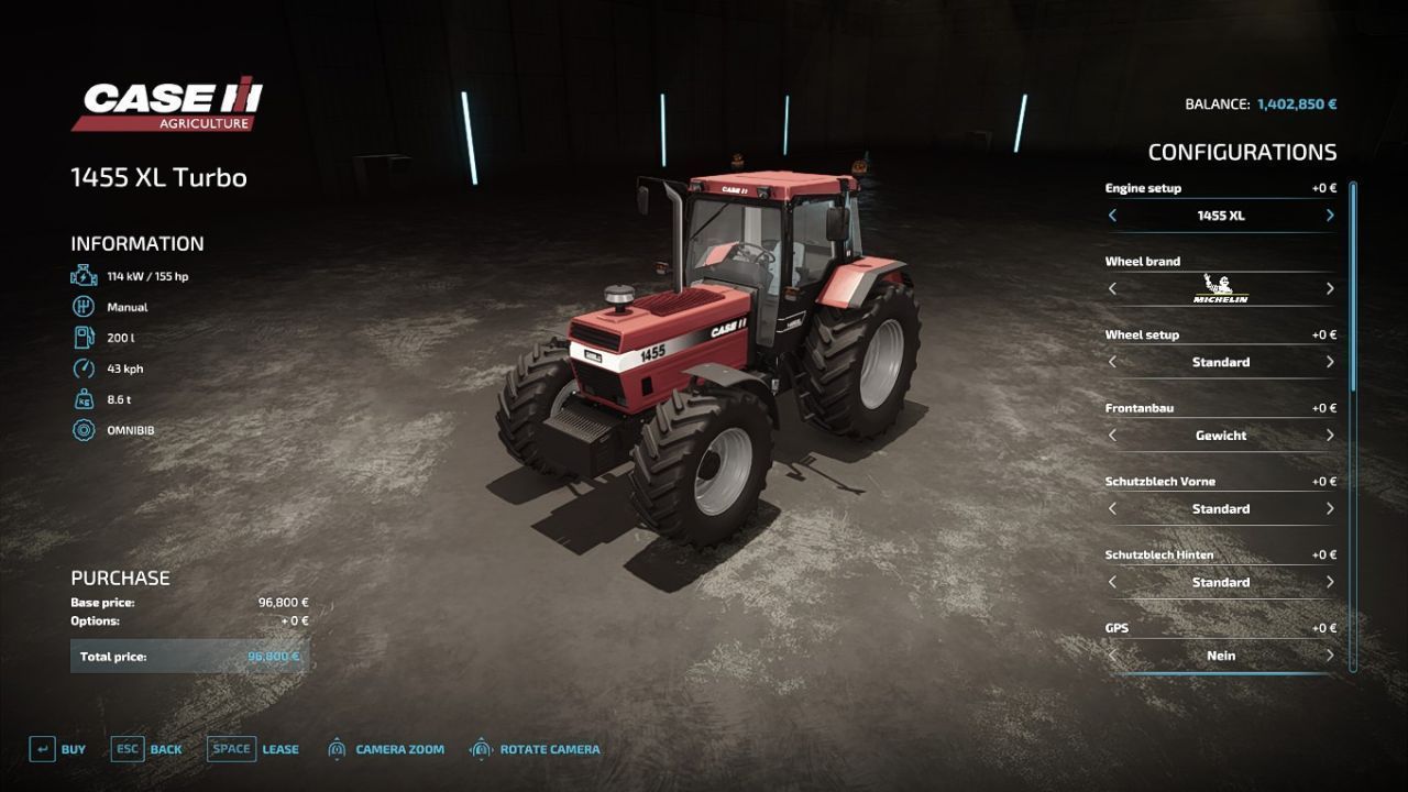 Case IH 1455 XL Turbo