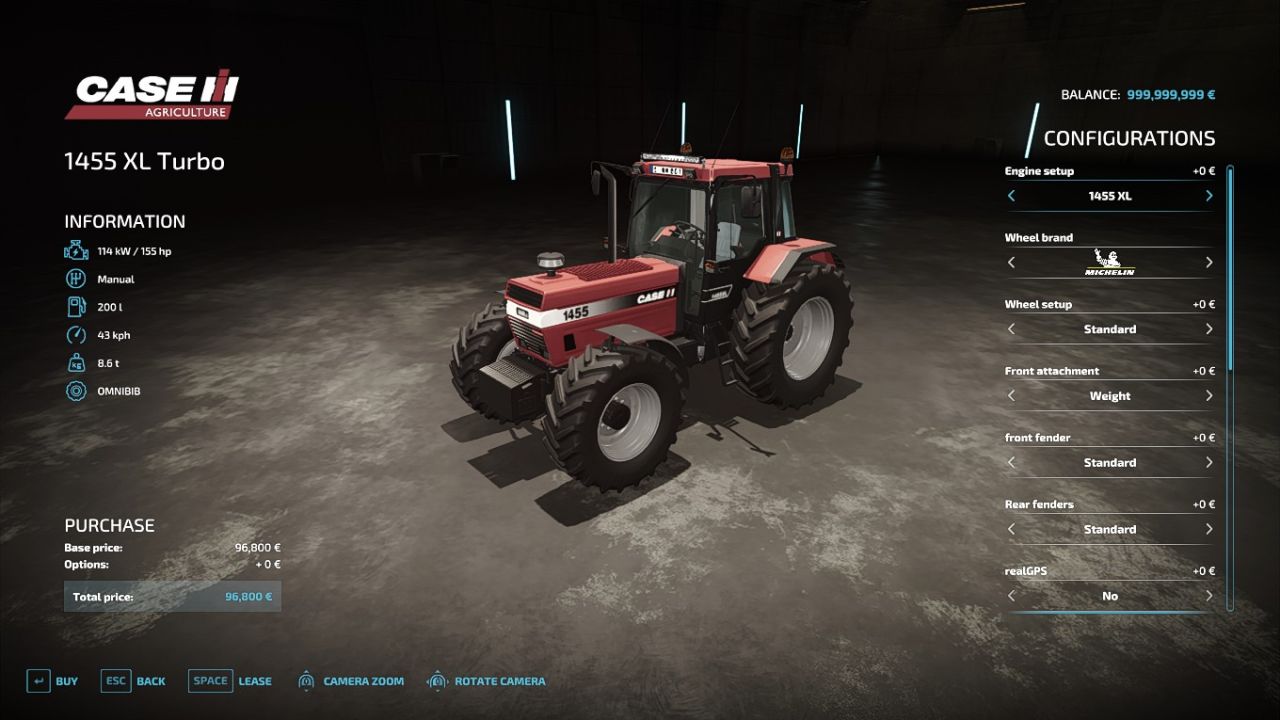 Case IH 1455 XL Turbo Edit