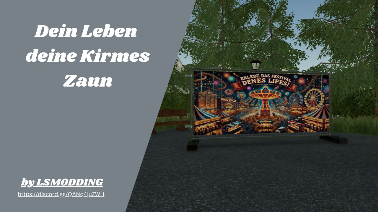 „Weihnachts Kirmes“-Zaun