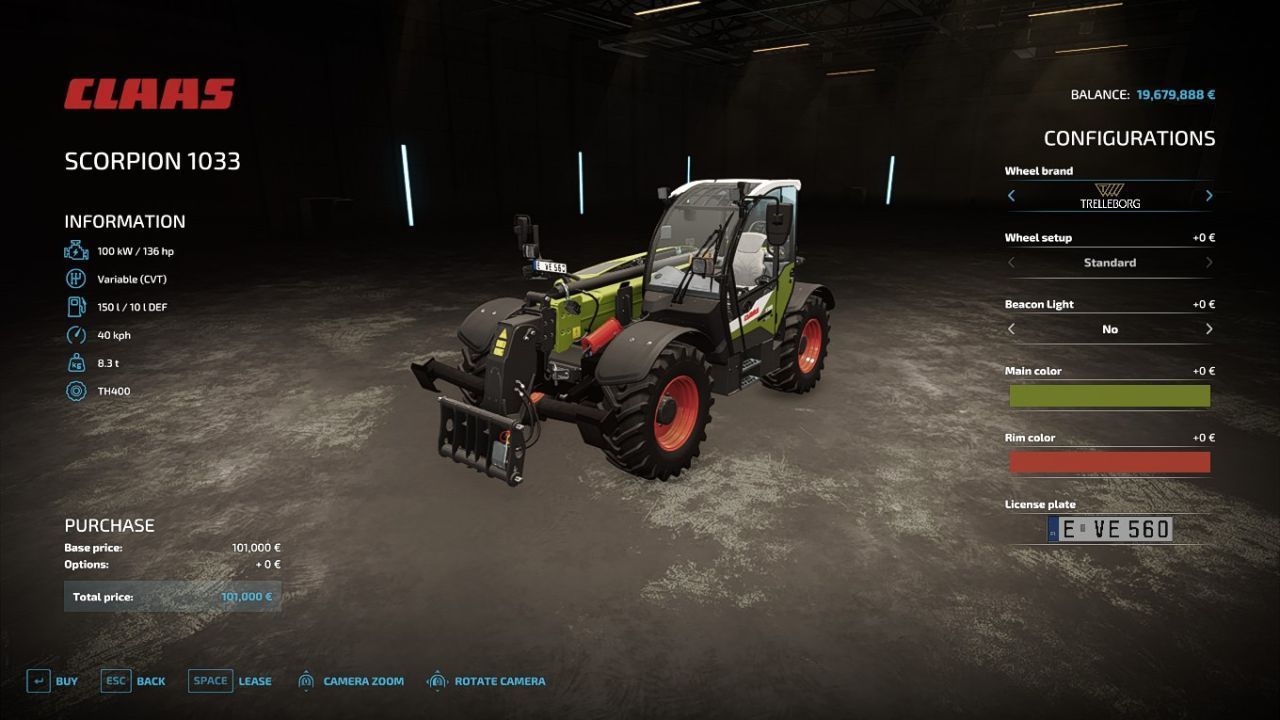 CLAAS Scorpion 1033